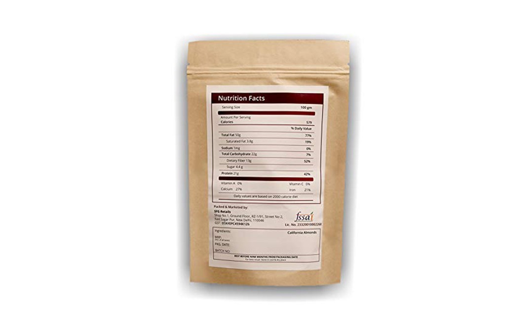 Preyaani California Almonds    Pack  250 grams